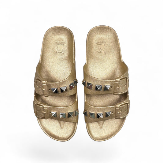 Cacatoès Double Buckle Studded Sandals