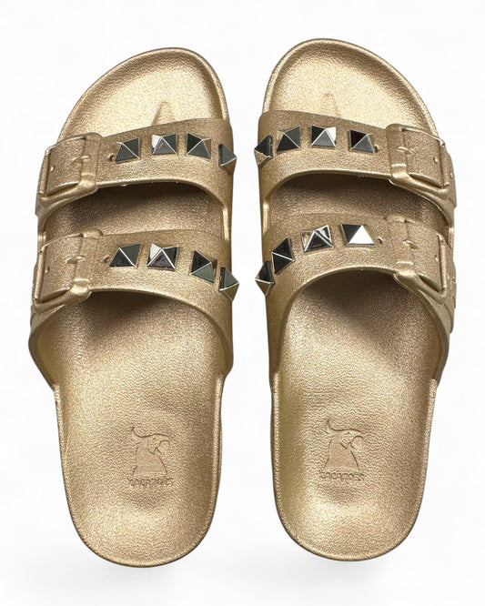 Cacatoès Double Buckle Studded Sandals